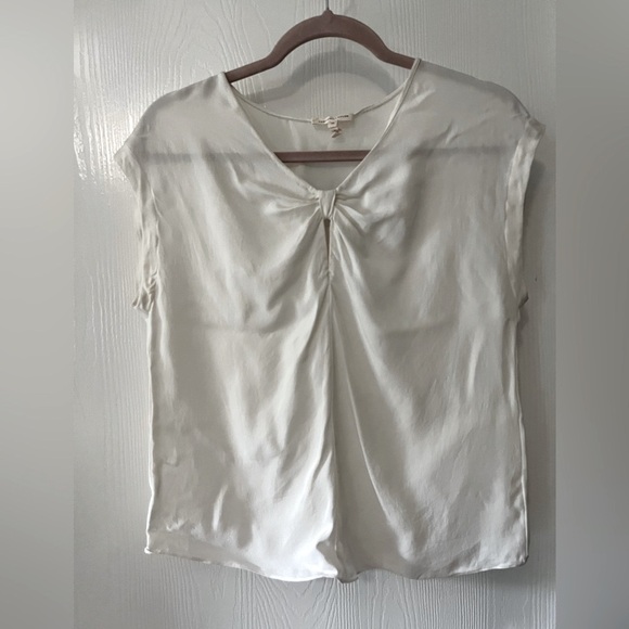 Rebecca Taylor 100% Silk Cream Blouse - Picture 3 of 8